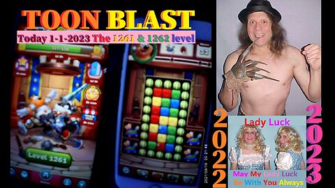Toon Blast level 1261 & 1262 I HAVE ONLY A FREE Toon Blast account