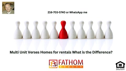 Multi Unit Verses Homes for rentals What is the Difference?