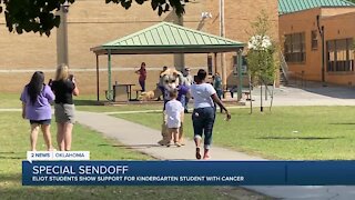 Eliot Elementary student gets special sendoff ahead of cancer treatment