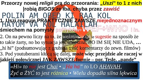 Przeorzy nowej religii prą do przeorania: „Uszi” to 1 z nich |robią BIGOS ze łba, chyba przez zawiść