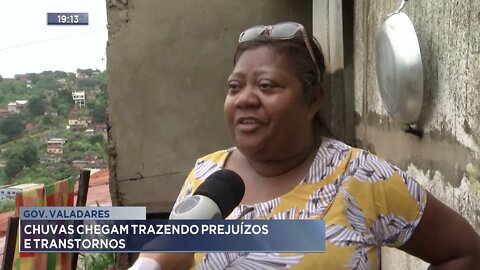 Gov. Valadares: Chuvas chegam trazendo prejuízos e transtornos