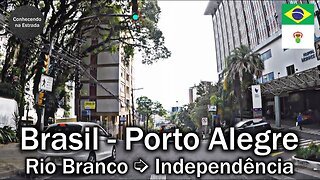 🚗 ☁️ Dirigindo por Porto Alegre, bairros Rio Branco ➡️ Independência
