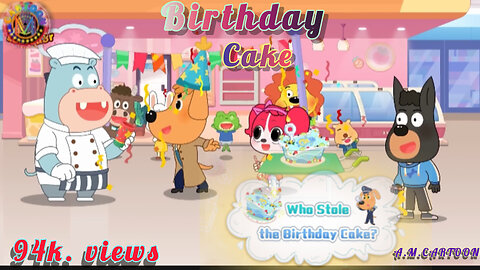 Who Stole the Birthday Cake? Educational Cartoons for Kids | A.M.Cartoon...