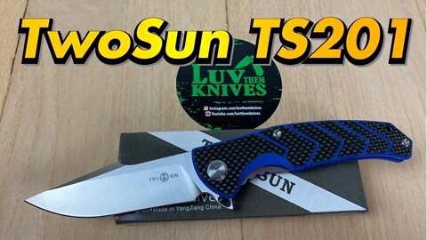 TwoSun TS201 “Tire Track” Rattle Snake design/includes disassembly/ another great G10 TwoSun knife