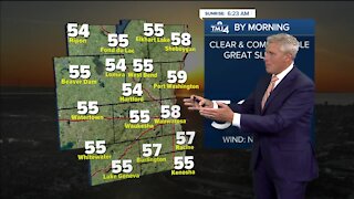 Clear skies, temperatures drop to 50's Tuesday night