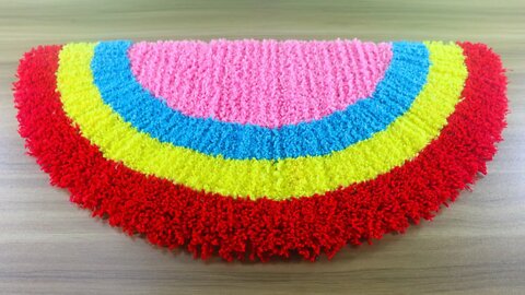 DOORMAT MAKING AT HOME -- CREATIVE DOORMAT IDEA