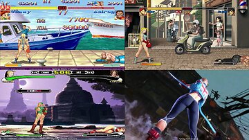 Cammy Evolution sexy Victory Poses from 1993 to 2023