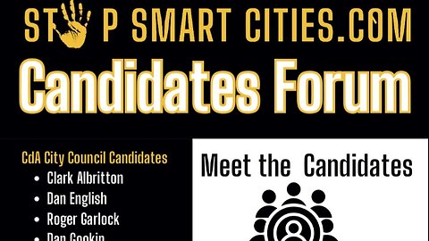 Candidates Forum Town Hall / ⛔️ Smart Cities, CdA & Hayden 📍 #mayor #vote #election #livestream