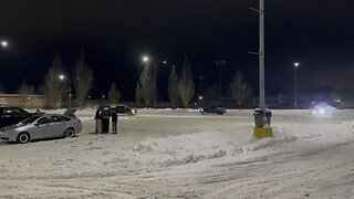 Drifting on Snow day at Abbotsford, BC. Canada