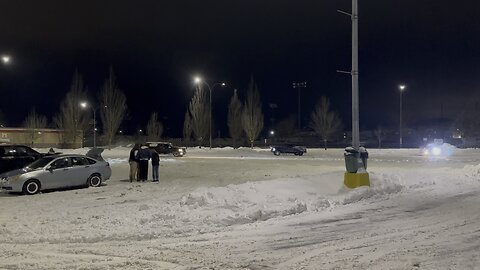 Drifting on Snow day at Abbotsford, BC. Canada