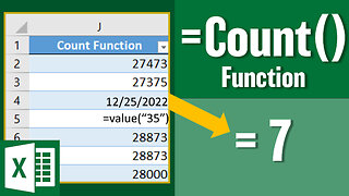 How to use the Count() Function in Excel Easy...Things to look out for