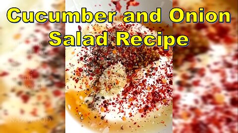 Crisp Cucumber & Onion Salad Delight | سالاد خیار و پیاز #HealthyRecipe #SummerSalad #FreshSalad