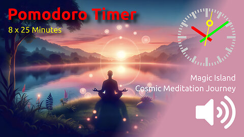 🍅 ⏰ 8 x 25min ~ Cosmic Meditation Journey | Magic Island