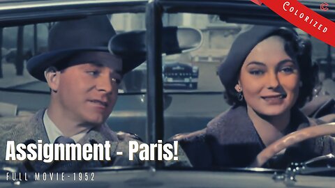 Assignment – Paris! 1952 | Cold War film noir | Colorized | Full Movie | Dana Andrews, Märta Torén