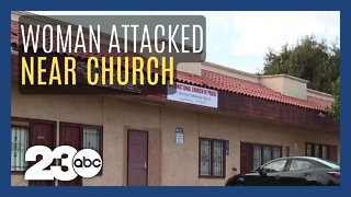 Elderly woman attacked near church in San Diego