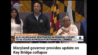 Maryland governor provides update on Key Bridge collapse.