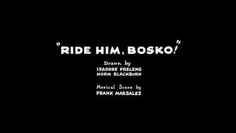 1932, 9-17, Looney Tunes, Ride Him Bosko