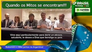 Encontro histórico entre Bolsonaro e Milei em Buenos Aires, Argentina, 08/12/2023!