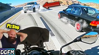 Rider Almost Ended Up in a Highway Pileup / @Moto Stars Video Review