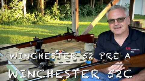 Head to head challenge with Winchester 52 pre A vs Winchester 52C open sights at 25 and 50 yds!