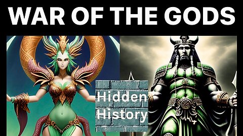 Marduk battles Tiamat for supremacy in Babylonian mythology