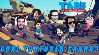 Batalha entre YouTubers no TABS (GamesEduUu,BRKsEDU, Cazum8, Godenot, DavyJones, MaxMRM, Markiplier)