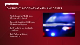 Two shootings at same location, one hour apart; MPD says