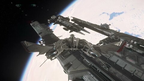 Star Citizen PTU 3.13.1 #MLTC Javelin from outside fly around