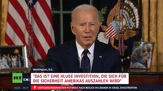 "Kluge Investition": Biden will 100-Milliarden-Hilfspaket für Ukraine und Israel