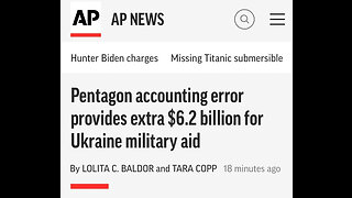 Wtf did she just say?? pentagon accounting error provides extra $6 Billion for ukraine 6-23-23 Liber