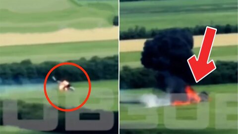 Dramatic moment Ukrainian troops shoot down Russian helicopter using FIM-92 Stingers missiles