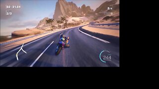 Moto Racer 4 - Amber Coast Desert - Squared Away - 3 Laps - Let's Drive
