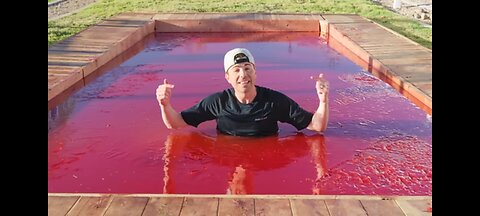 World largest jello pool -can you swim in jello ??