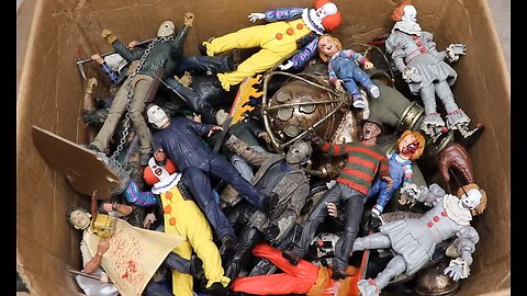 Box Full of Action Figures | Super Hero Action Figures | Horror Action Figures