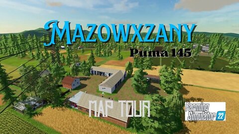 Mazowszany / Map Tour / Puma 145 / FS22 / LockNutz / PC / Polish / Small Farming