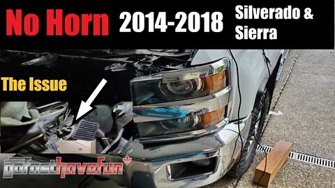 2014-2018 Chevy Silverado & GMC Sierra HORN not working | AnthonyJ350