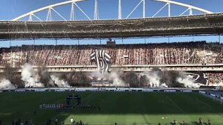 Mosaico do Botafogo no Engenhão - Botafogo x Corinthians