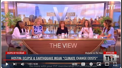 FRIDAY FUNNY - THE VIEW SUNNY HOSTIN SAYS CLIMATE CHANGE CAUSED SOLAR ECLIPSE