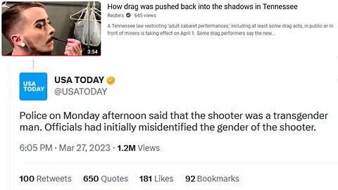 Hours After Tranny Domestic Terror Attack In TN, Legacy Media Back on the LGBTQIIA++ Offensive