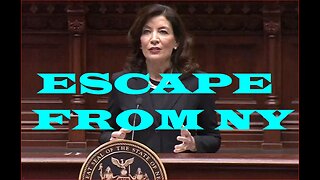 "ESCAPE FROM NEW YORK" Hochul's rhetoric continues NY's population collapse!