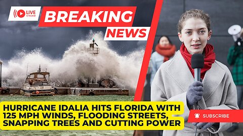 Hurricane Idalia hits Florida with 125 mph winds, flooding streets, snapping trees and cutting power
