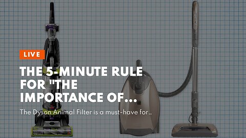 The 5-Minute Rule for "The Importance of Properly Maintaining Your Dyson Animal Vacuum Cleaner"