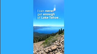 Trail Running on the TAHOE RIM TRAIL near Lake Tahoe, Nevada