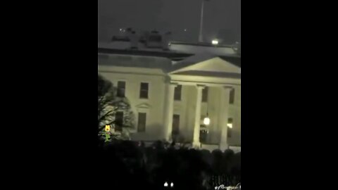 Flash bangs or demolition at White House