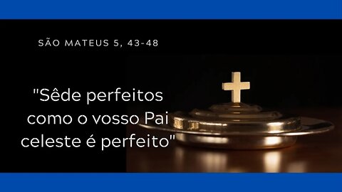 Mt 5, 43-48 | "Sêde perfeitos como o vosso Pai celeste é perfeito"