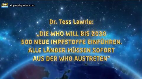 DR. TESS LAWRIE: DIE WHO WILL BIS 2030 500 NEUE IMPFSTOFFE EINFÜHREN