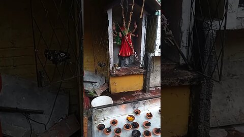 At the Durga Hindu Temple.