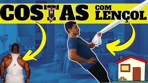 💪 Treino de COSTAS usando LENÇOL 🛏 Como usar LENÇOL para TREINAR? 🏠 Como Treinar COSTAS em CASA?