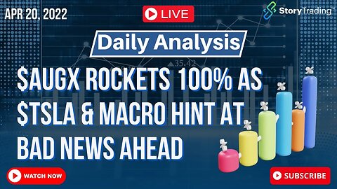 4/20/23 Daily Analysis: $AUGX Rockets 100% as $TSLA & Macro Hint at Bad News Ahead...