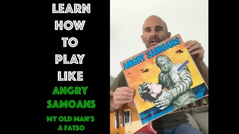 How To Play My Old Man's A Fatso by the Angry Samoans On Guitar Lesson - With Solo!